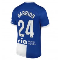 Atletico Madrid Pablo Barrios #24 Vonkajší futbalový dres 2023-24 Krátky Rukáv